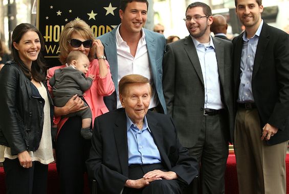 Photo of Sumner Redstone in 2012, the central figure in this book about the real life "Succession"