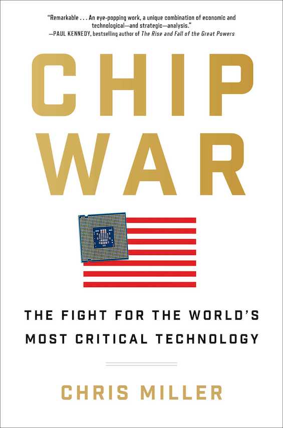 Cover image of "Chip War," a book about the history of computer chips