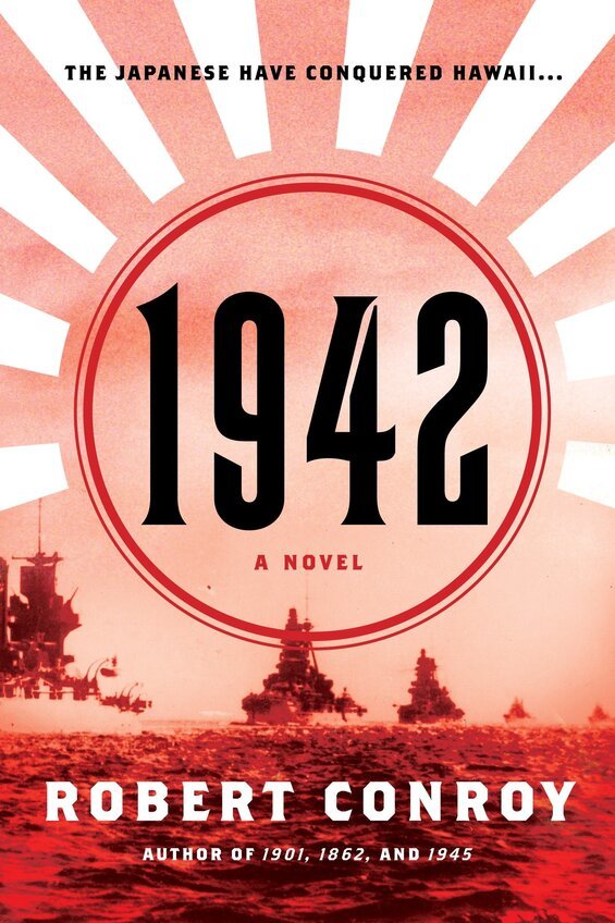 Cover image of "1942," an alternate history novel about the attack at Pearl Harbor
