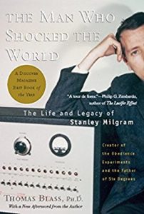 Cover image of "The Man Who Shocked the World," a biography that focuses on the Stanley Milgram experiments