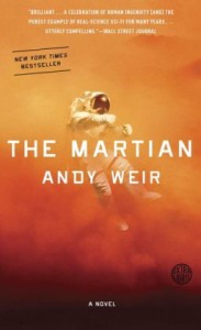 Cover image of "The Martian," a hard science fiction novel