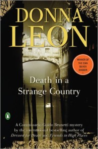 Cover image of "Death in a Strange Country," Donna Leon's best detective novel