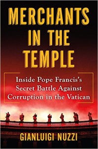 Cover image of "Merchants in the Temple," a book about the vatican