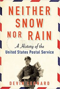 Cover image of "Neither Snow Nor Rain," a history of the post office