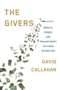 Cover image of "The Givers," a book about philanthropy