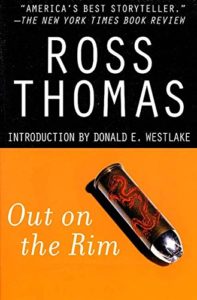Cover image of "Out on the Rim" by Ross Thomas, a novel about con men