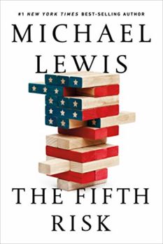 Cover image of "The Fifth Risk," a book about how government protects us