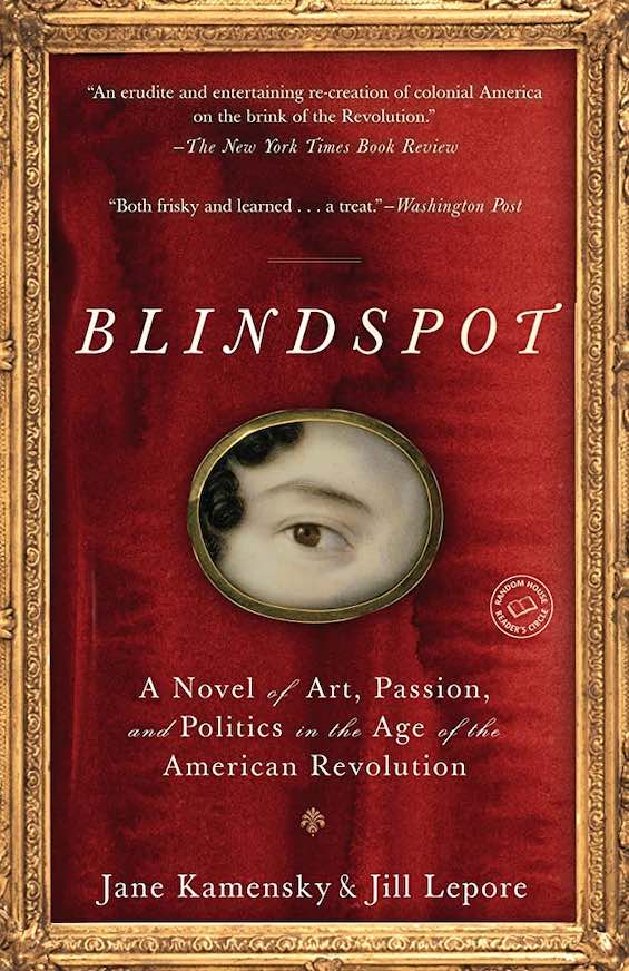 Cover image of "Blindspot," a hilarious tale of Colonial America