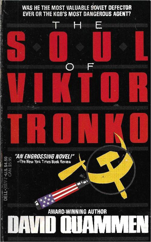 Cover image of "The Soul of Viktor Tronko," a novel about the mole in the CIA