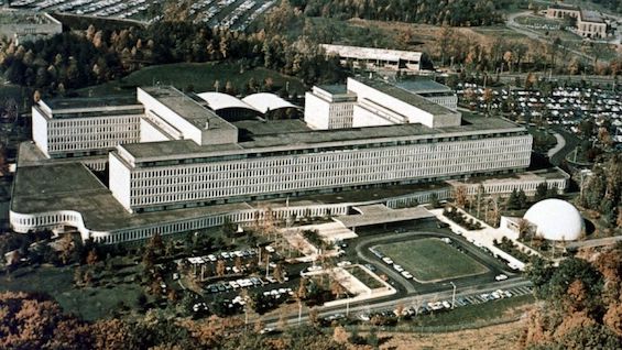 Photo of CIA headquarters in 1979, site of the hunt for the mole in the CIA