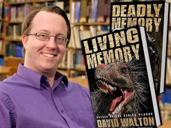 Photo of David Walton, author of this book about a dinosaur who survived the extinction