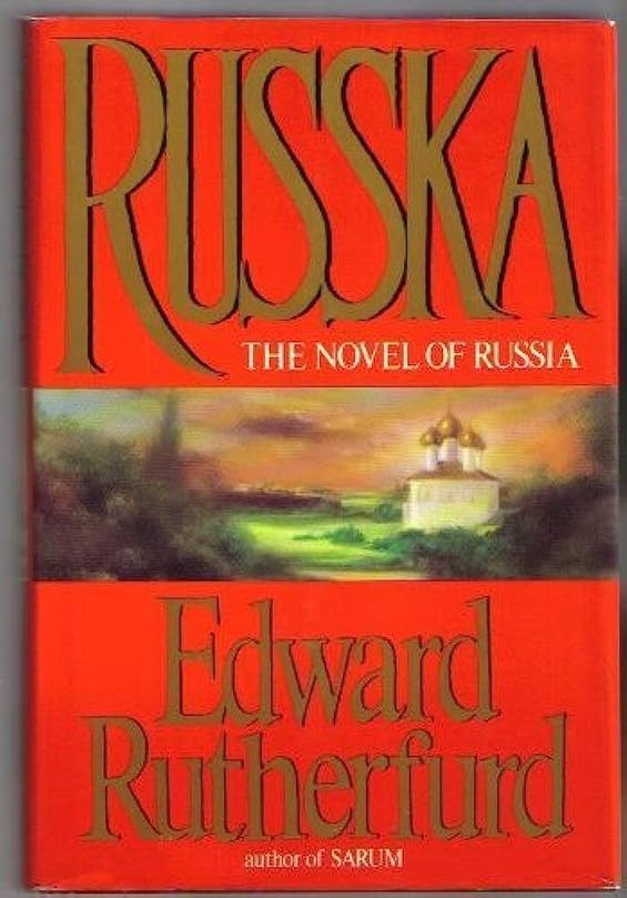 Cover image of "Russka," a novel of Russian history in fiction