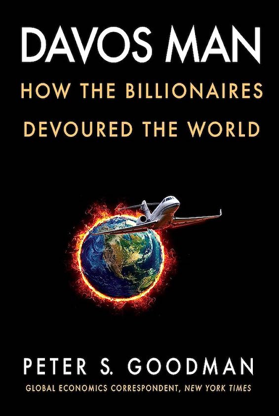 Cover image of "Davos Man," one of he books about billionaires reviewed here