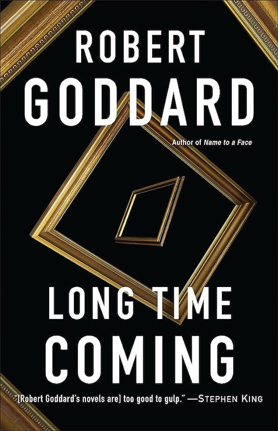 Cover image of "Long Time Coming" by Robert Goddard, a novel with its roots in the truth about the Belgian Congo.