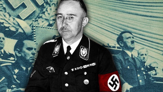 Composite photo of Heinrich Himmler, who played the central role in how the Holocaust ended