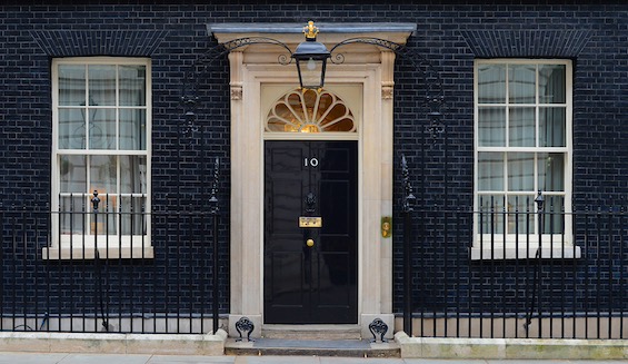 Photo of Number 10 Downing Street, where the Farthing Set moved in this gripping alternate history