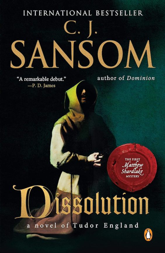 Cover image of "Dissolution," a novel about a murder at a monastery