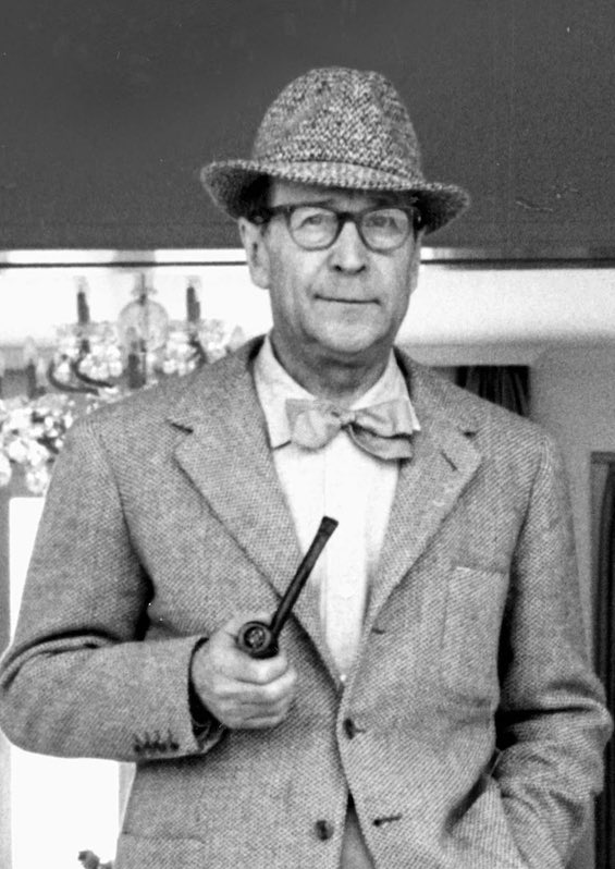 Photo of Georges Simenon, author of this novel that introduces the legendary detective