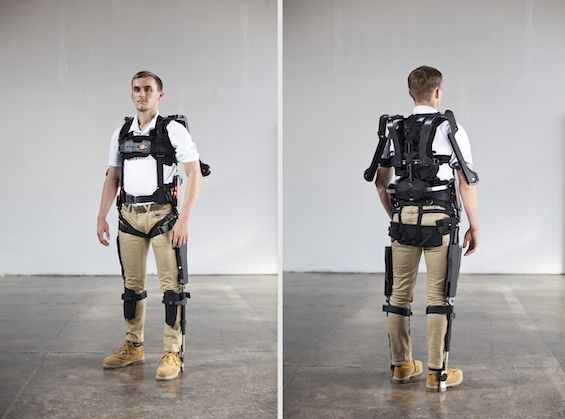 Photo of exoskeleton in development today like those in this promising SF debut