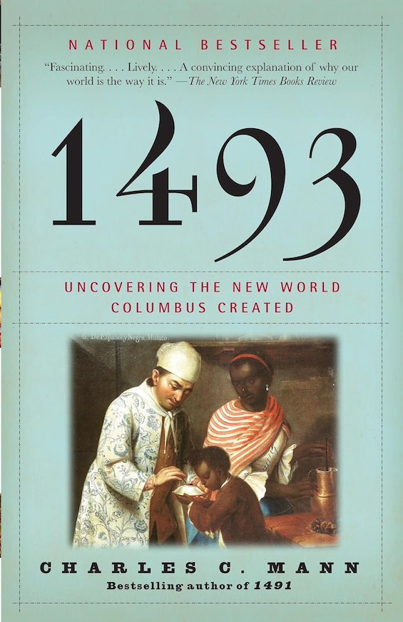Cover image of "1493," a book that offers a new perspective on world history
