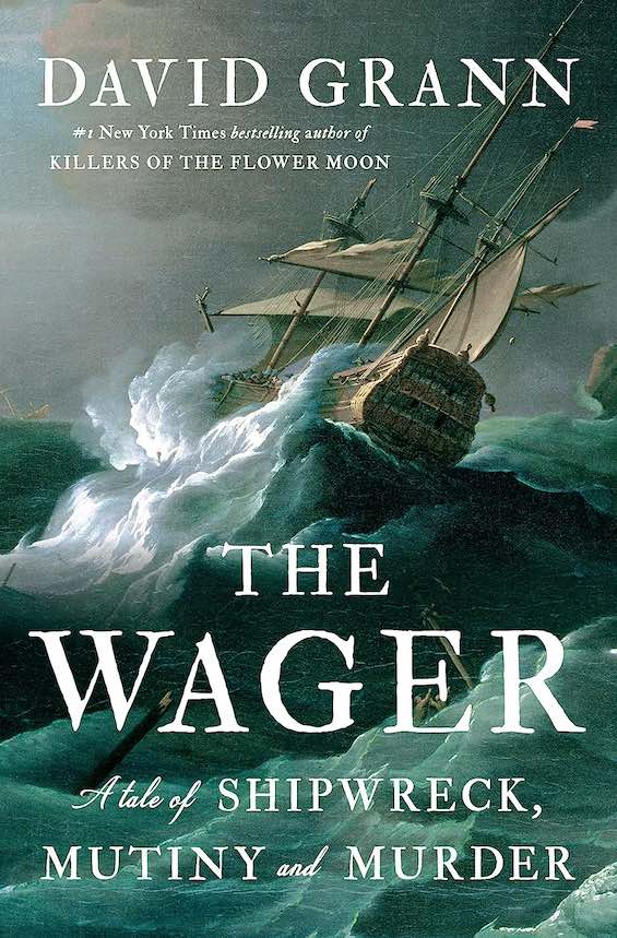 Cover image of "The Wager," an 18th-century maritime drama 