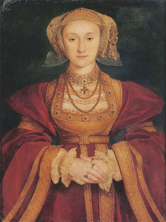 Painting of Anne of Cleves, Henry VIII's fourth wife, a major figure in this historical novel  about a lawyer