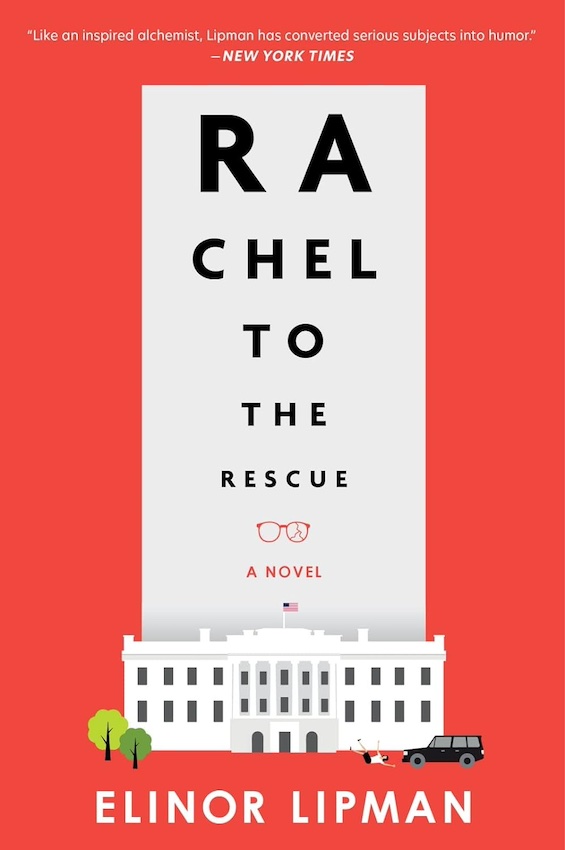 Cover image of "Rachel to the Rescue," a satirical take on Donald Trump