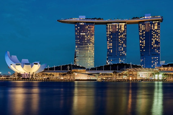 An iconic site in Singapore, one of the many colorful scenes in these Singapore detective novels