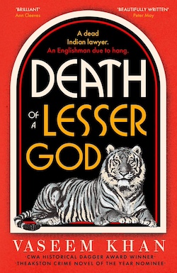 Cover of "Death of a Lesser God," a book in one of the best mystery series set in Asia 
