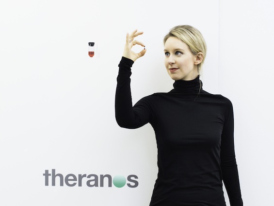 Photo of Elizabeth Holmes, the central figure in a Silicon Valley scandal