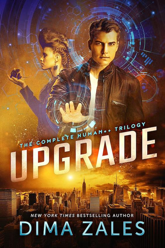 Cover image of "Upgrade," a novel like a comic book story