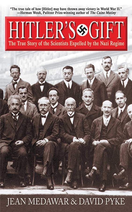 Cover image of "HItler's Gift," a book about the scientists who fled the Nazis