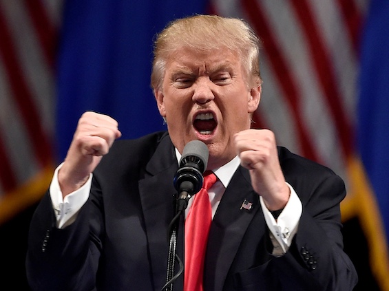 Photo of the US President screaming, revealing the personality that helps explain this fresh new takedown of Donald Trump