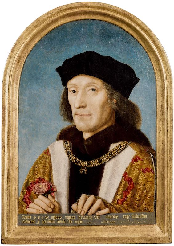 Painting of King Henry VII, the first of the Tudor kings