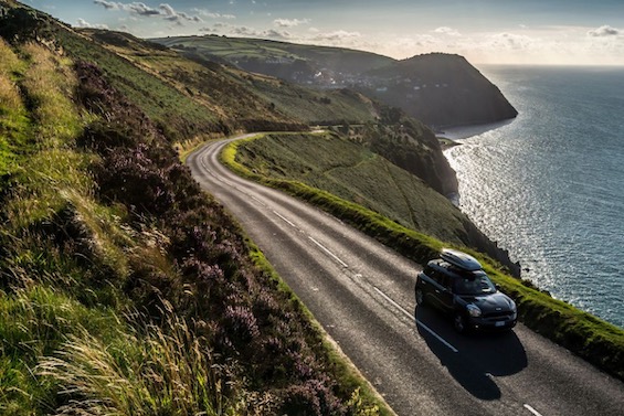 Photo of a dangerous moutain road near Cardiff, like the site of a car crash in this off-beat mystery 