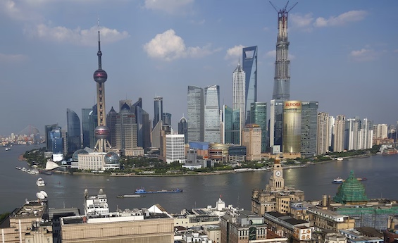 Photo of the Shanghai skyline in 2013, the setting for much of this action in this Chinese detective thriller