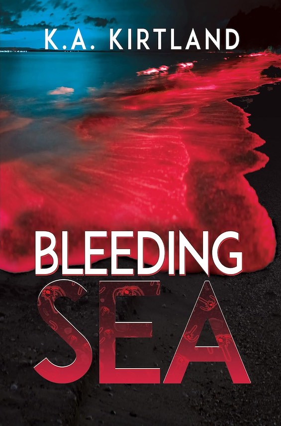 Cover image of "Bleeding Sea," a novel about the possible death of the sea