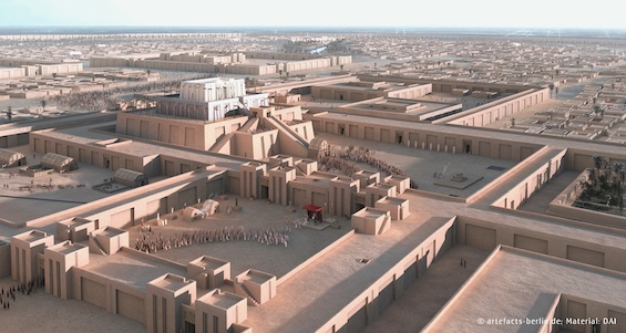 Model of the world's first city, featured in this story of cities in history