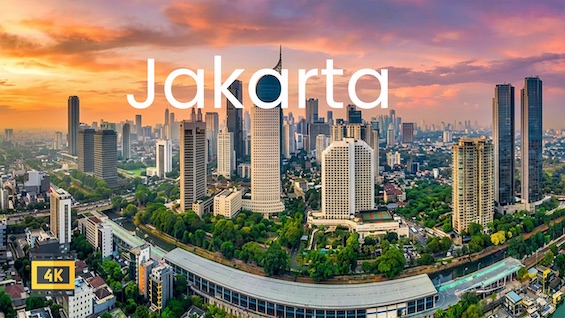 Aerial view of Jakarta, now the world's largest, featured in this study of cities in history