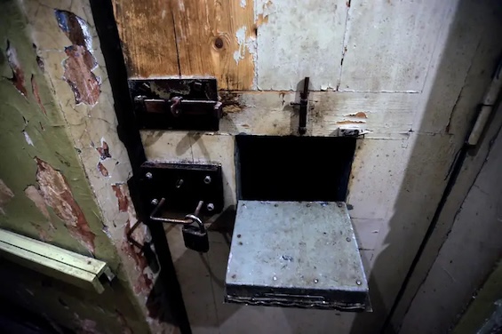 Photo of a cell in the basement of the Lubyanka, a sight familiar to the defector who unmasked Russian sleeper agents