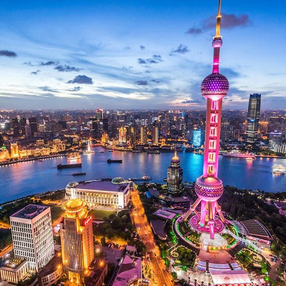 Aerial photo of Shanghai today where the Cultural Revolution's impact comes to light in this novel