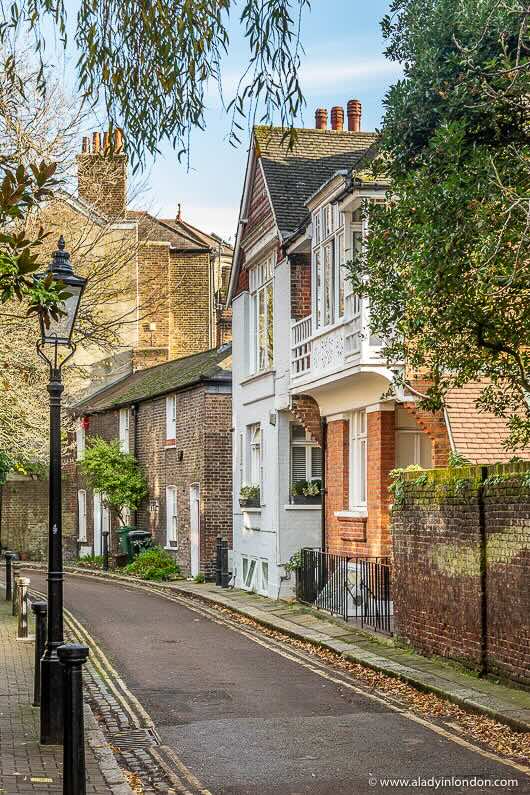 Photo of expensive homes in London like the one owned by the victim in this novel about odd couple detectives