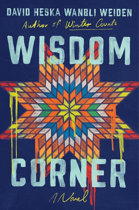 Cover image of "Wisdom Corner," a novel about crime on the reservation