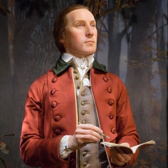 Painting of Washington as a young surveyor, an episode in this life of George Washington