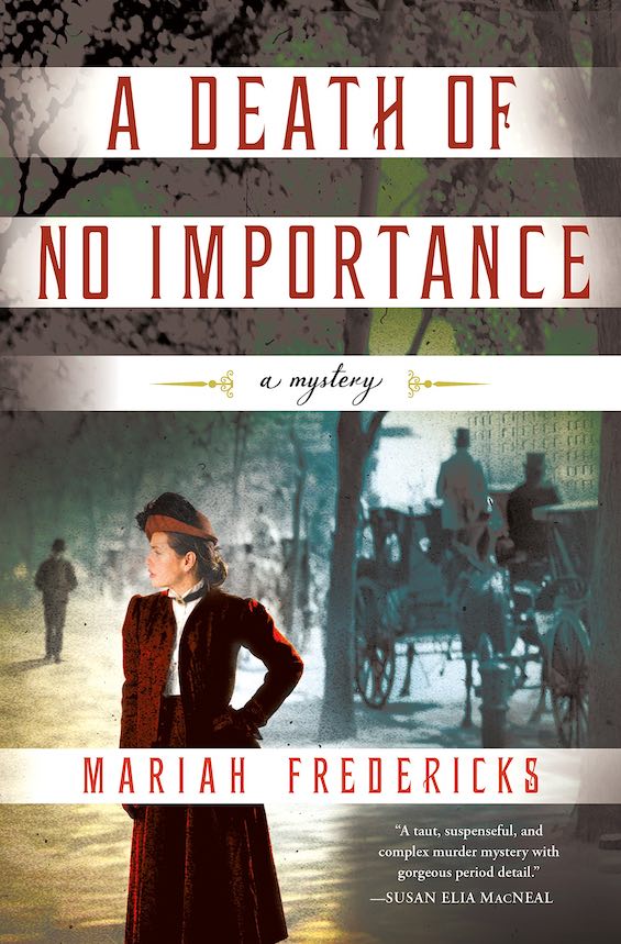 Cover image of "A Death of No Importance," a Gilded Age mystery