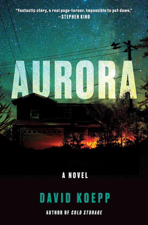 Cover image of "Aurora," a novel about a massive solar storm