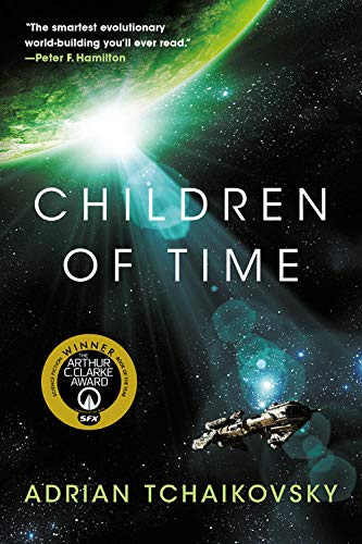 Cover image of "Children of Time," one of the biological thrillers featured here