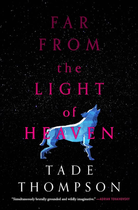 Cover image of "Far From the Light of Heaven," an interstellar murder mystery