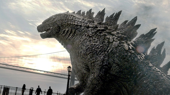 Image of Godzilla from film, similar to the monsters in this novel based on the idea that Godzilla was real