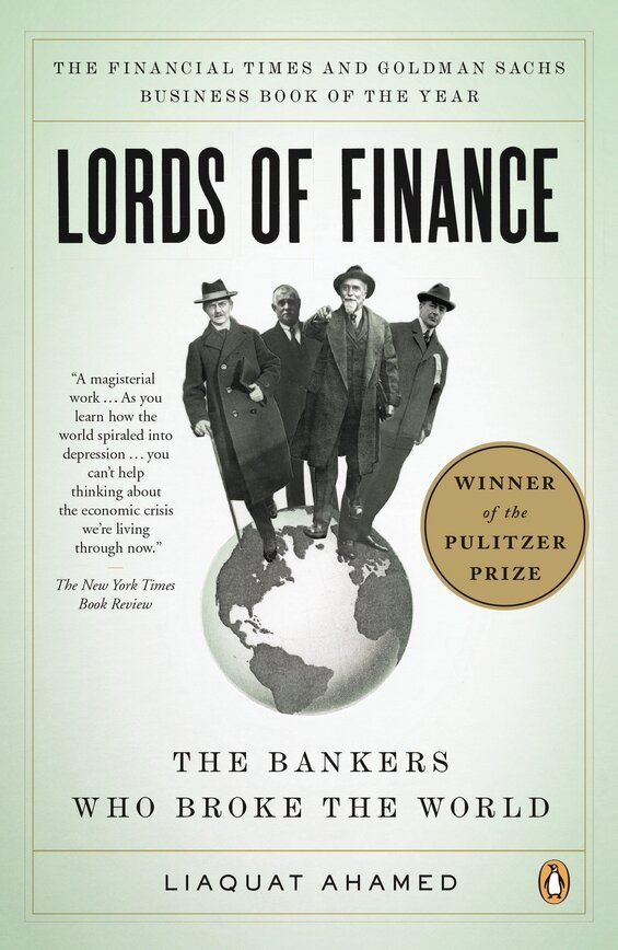 Cover image of "Lords of Finance," a book about how the gold standard caused the Great Depression